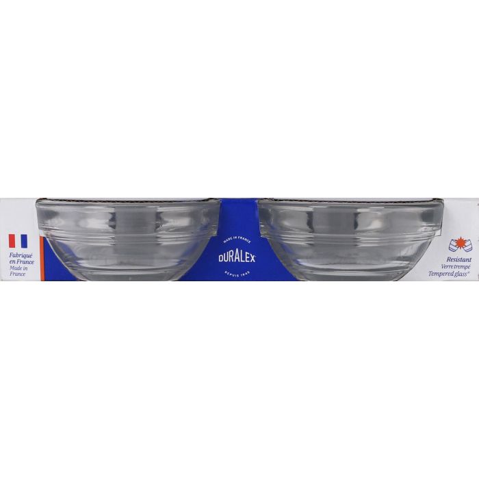 Duralex Set 4 Bols Apilables Transparentes 70cc Ø7.5x3cm (24 Cajas) 1