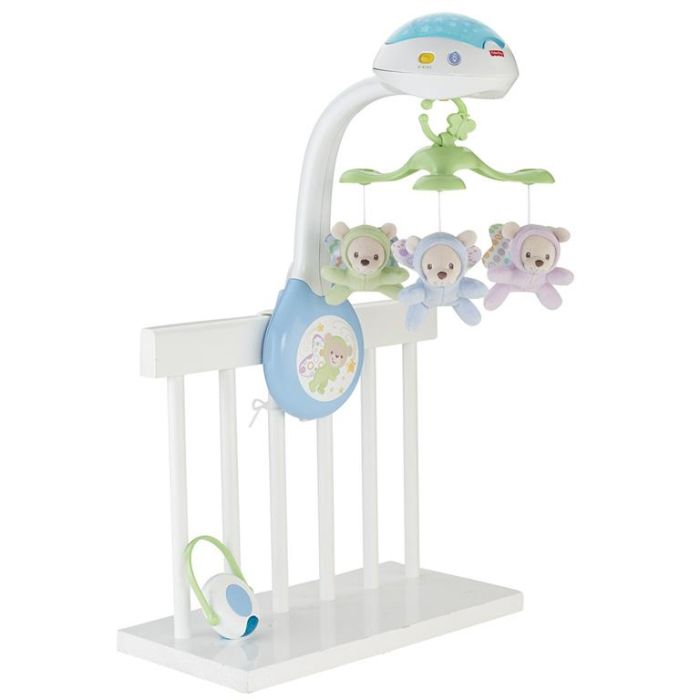 Fisher-Price Cdn41 Móvil con luz y proyector 3 en 1 Ositos voladores para cuna y carrito. Calma a tu bebé con música y estrellas. 0 Fisher-Price Cdn41 Móvil con luz y proyector 3 en 1 Ositos voladores para cuna y carrito. Calma a tu bebé con música y estrellas. 0