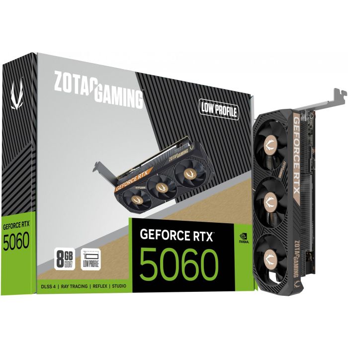 Zotac GeForce RTX 5060 8GB GDDR7 128 bit Low Profile - Tarjeta Gráfica Gaming NVIDIA PCIe x8 5.0 7