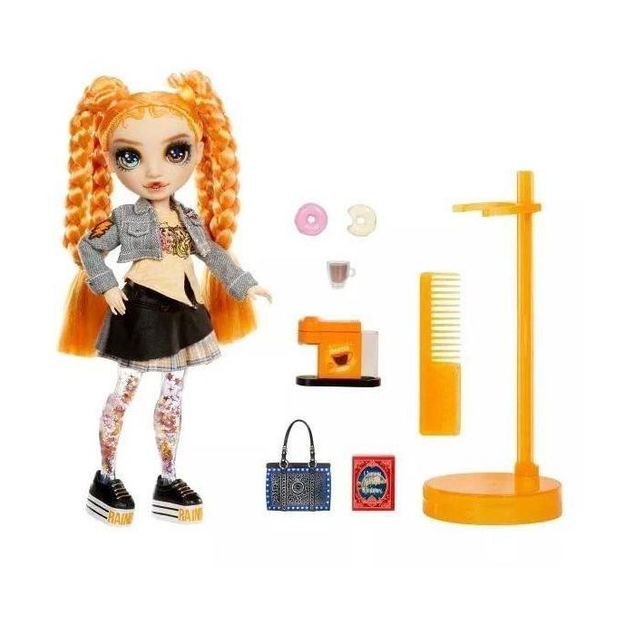 Rainbow High - Sparkle & Shine - Muñeca fashion de 27 cm - Naranja - Piernas con líquido brillante - A partir de 4 años 2