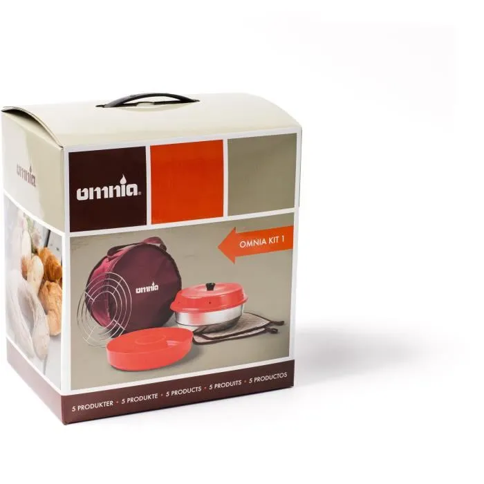 Omnia OMN7350029450359 Horno con Bolsa, 2 Agarraderas, Grill y Molde de Silicona 2