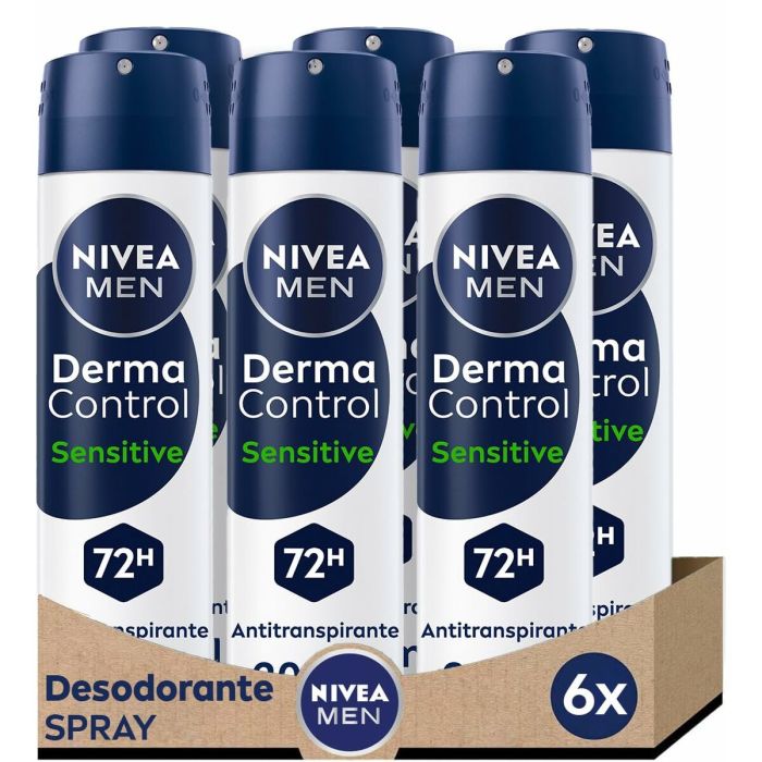 Desodorante en Spray Nivea DERMA CONTROL SENSITIVE 200 ml 3 Desodorante en Spray Nivea DERMA CONTROL SENSITIVE 200 ml 3