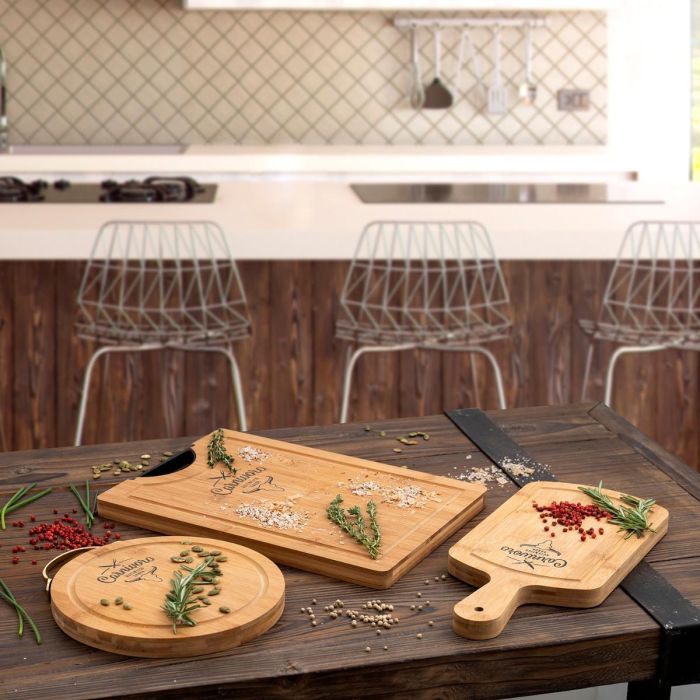 Quid Tabla de Corte Carnivoro Bambú 35x16x2 cm Madera Higiénica 1