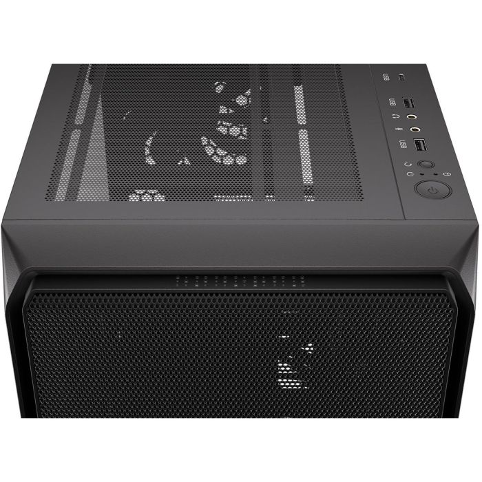ENDORFY EY2A010 ARX 500 Air TG Black - Caja PC Midi Tower Gaming con Panel y Ventana Lateral de Vidrio Templado 14