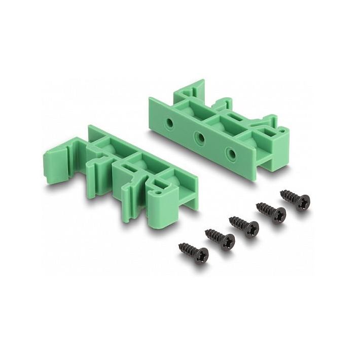 DeLOCK Conector D-Sub HD 44 Pines Macho a Bloque de Terminales para Carril DIN, 84 x 86 x 30 mm, Verde, -40 a 100°C, 24-12 AWG 2 DeLOCK Conector D-Sub HD 44 Pines Macho a Bloque de Terminales para Carril DIN, 84 x 86 x 30 mm, Verde, -40 a 100°C, 24-12 AWG 2