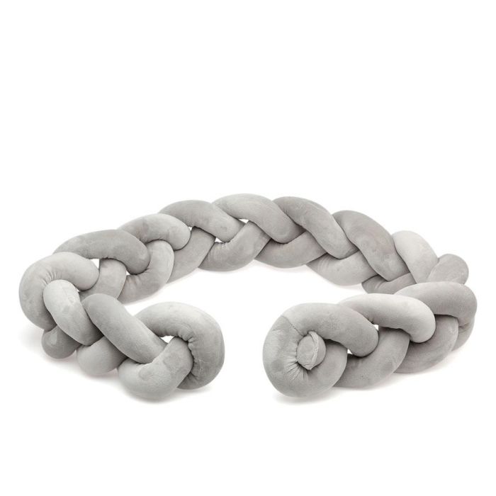 Protector Cuna 150x14x10 cm Gris 2 Protector Cuna 150x14x10 cm Gris 2