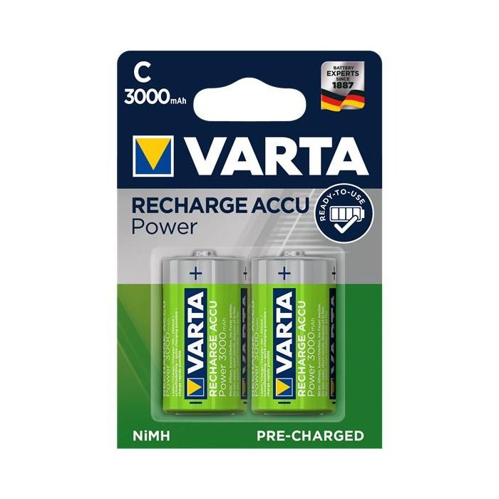 Varta Pila Recargable Accu Power C/HR14 3000mAh Ni-MH (Blister 2 Unidades)