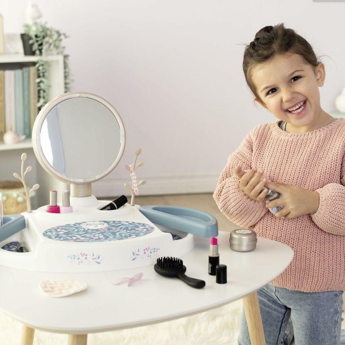 Smoby SMO3032163202523 Tocador My Beauty Studio con espejo basculante y extraíble, 15 accesorios para chupetes, Hecho en Francia 4