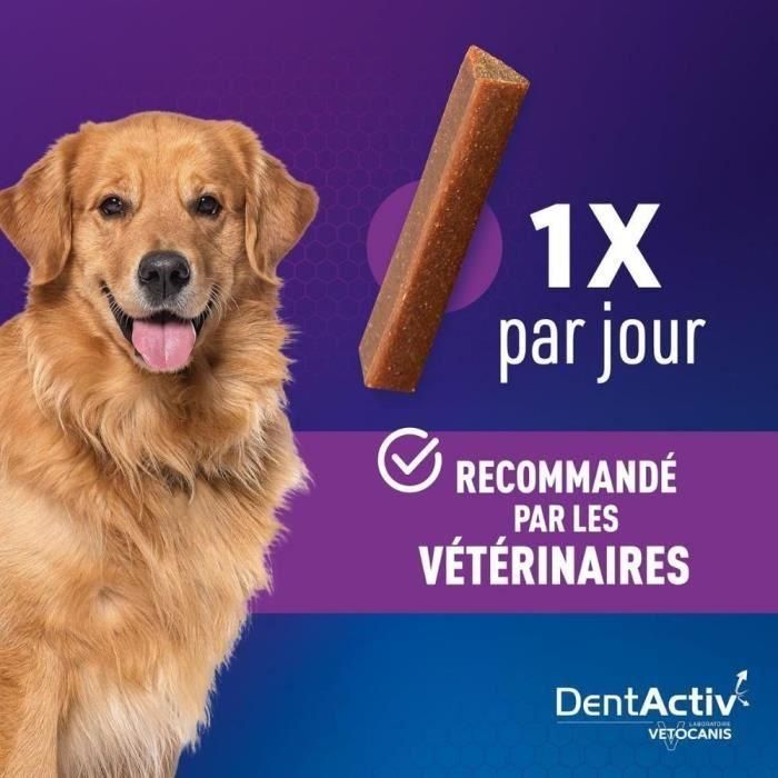 DentActiv - 7 Barritas - VETOCANIS - 7 Barritas de higiene bucal de carne de vacuno para perros de más de 15 kg 5 DentActiv - 7 Barritas - VETOCANIS - 7 Barritas de higiene bucal de carne de vacuno para perros de más de 15 kg 5