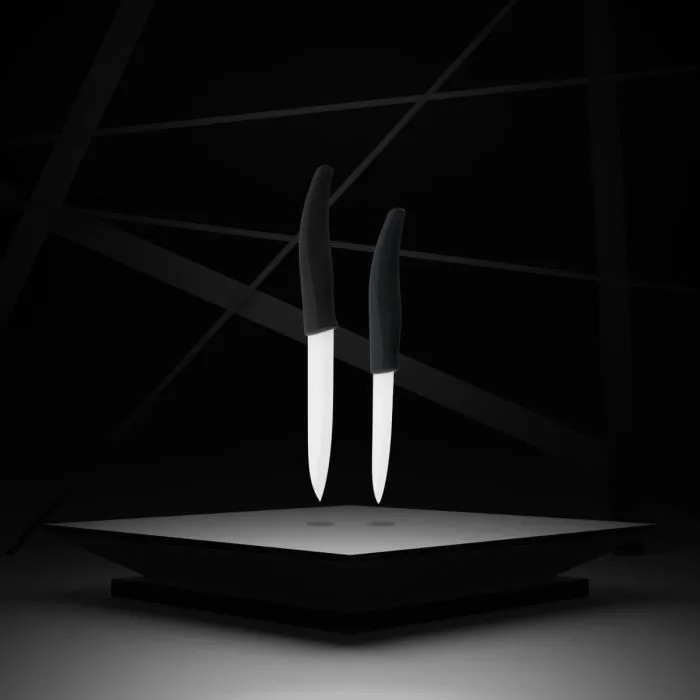 Nirosta Juego de 2 Cuchillos Cerámica 18 y 12.5 cm FAC1694824918815 3