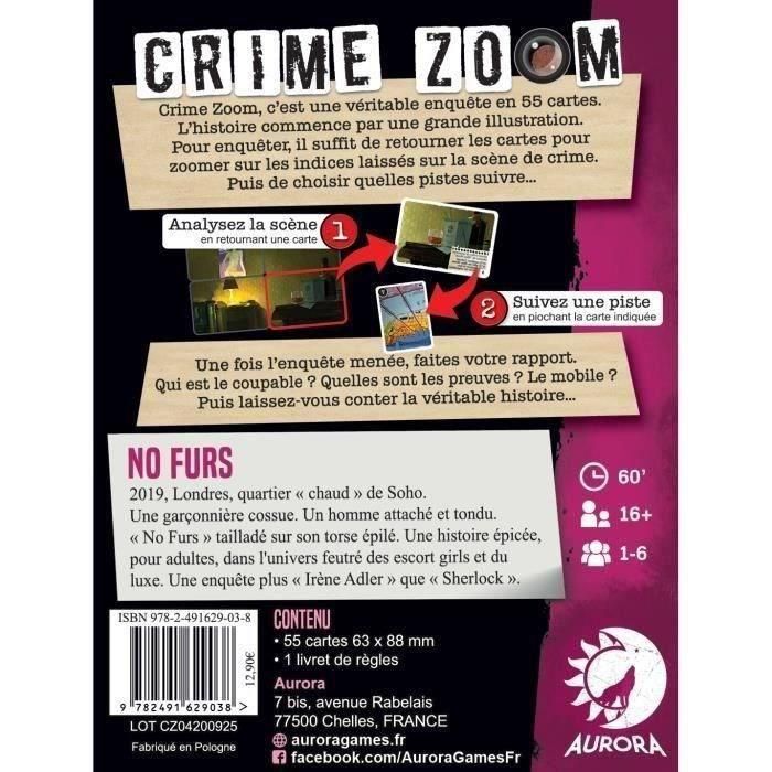 Crime Zoom: Sin pieles - Asmodee - 62 años 1