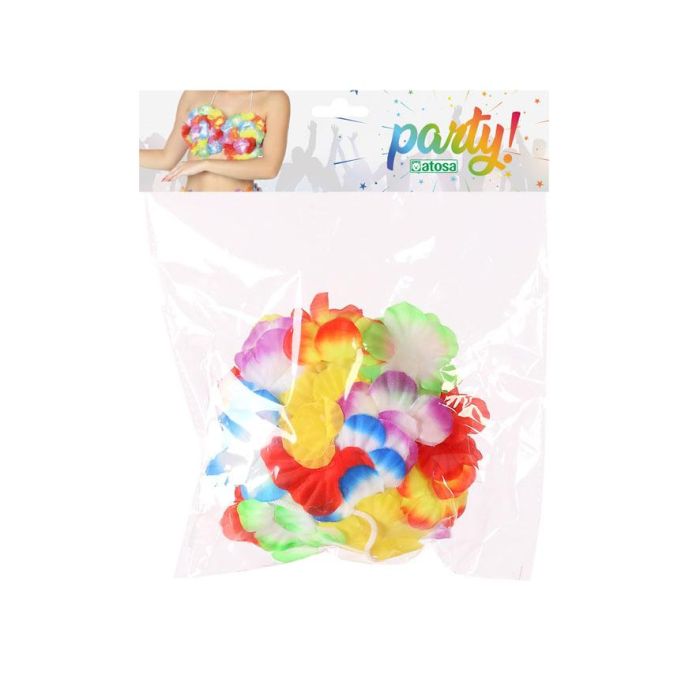 Top Hawaiana Multicolor Flores Decorativas 1