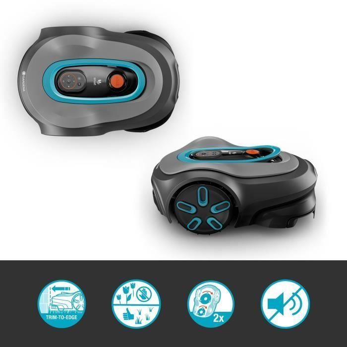 Robot cortacésped - GARDENA - Smart SILENO max 1200 - Superficie 1200 m² - DuoConnect - Bluetooth - Corte de bordes 1 Robot cortacésped - GARDENA - Smart SILENO max 1200 - Superficie 1200 m² - DuoConnect - Bluetooth - Corte de bordes 1