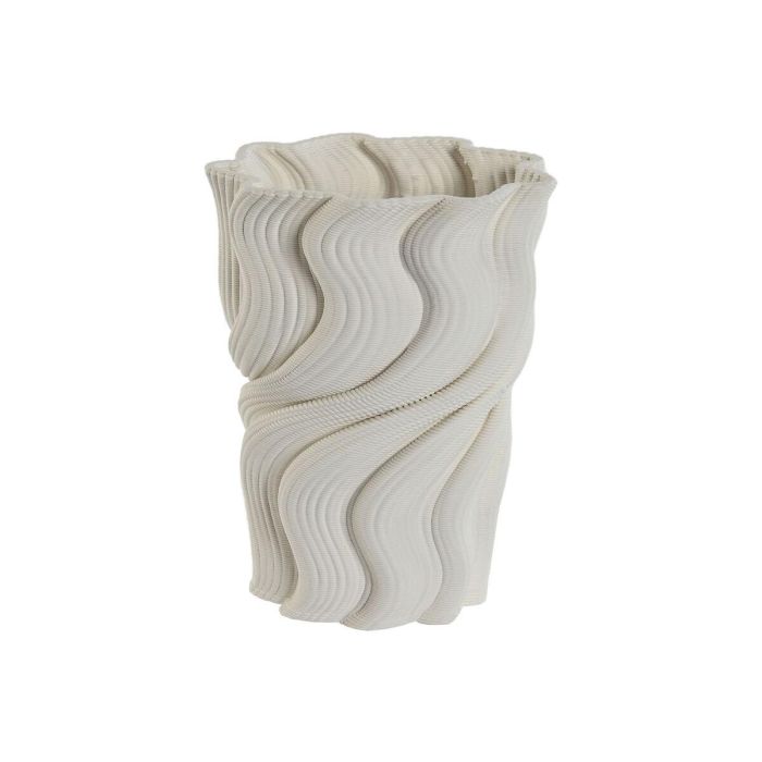 Jarron Moderno DKD Home Decor Blanco 14 x 19 x 14 cm