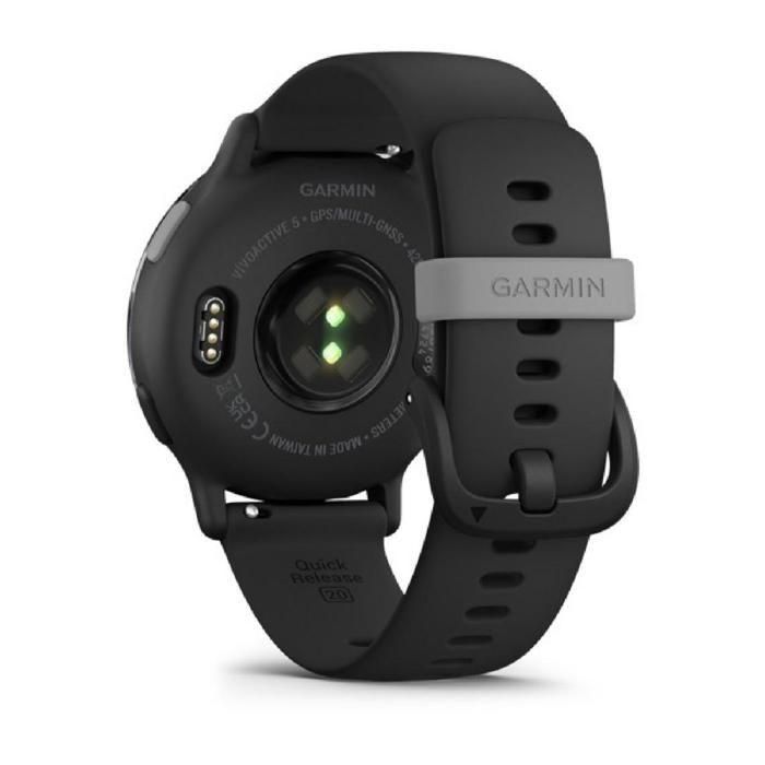 Reloj GPS conectado - GARMIN - Vivoactive 5 - WiFi - 30,4 mm (1.2) - Gris con correa Negra 5