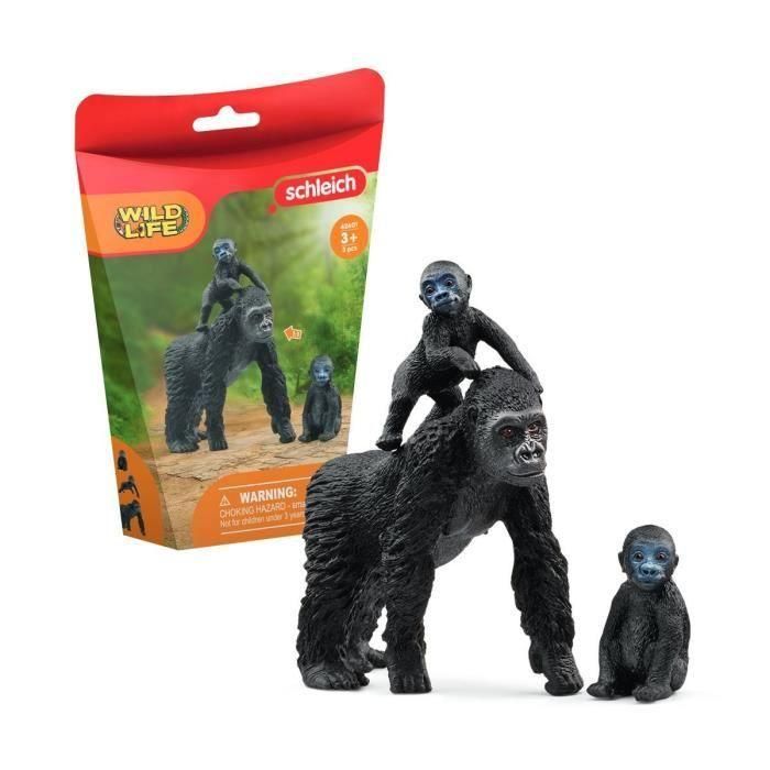 Schleich - Familia de Gorillas de Plains - 42601 - Rango: Vida salvaje Schleich - Familia de Gorillas de Plains - 42601 - Rango: Vida salvaje