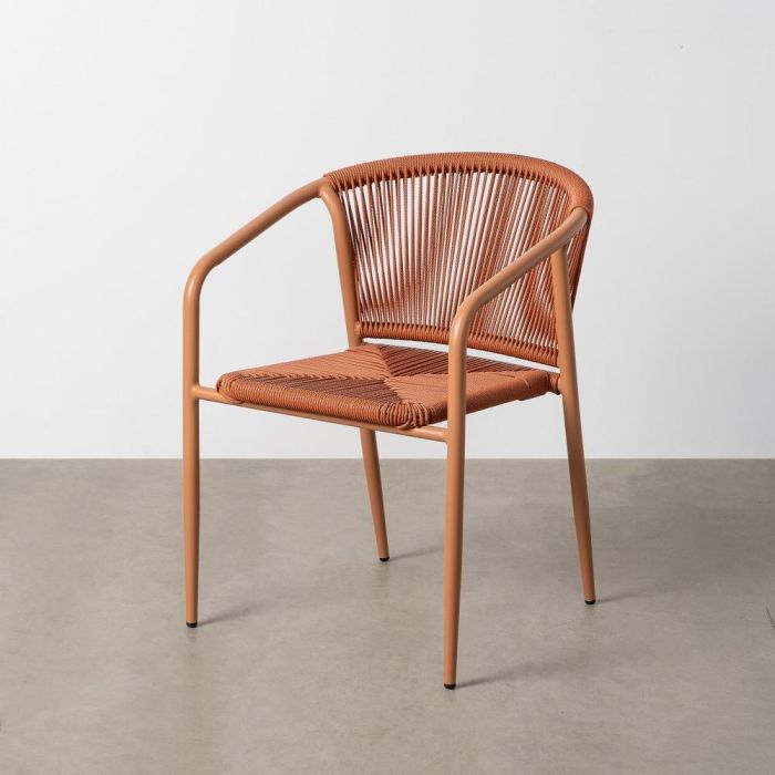 Silla Apilable Aluminio-Rattán Pe 57 X 60 X 77,50 cm