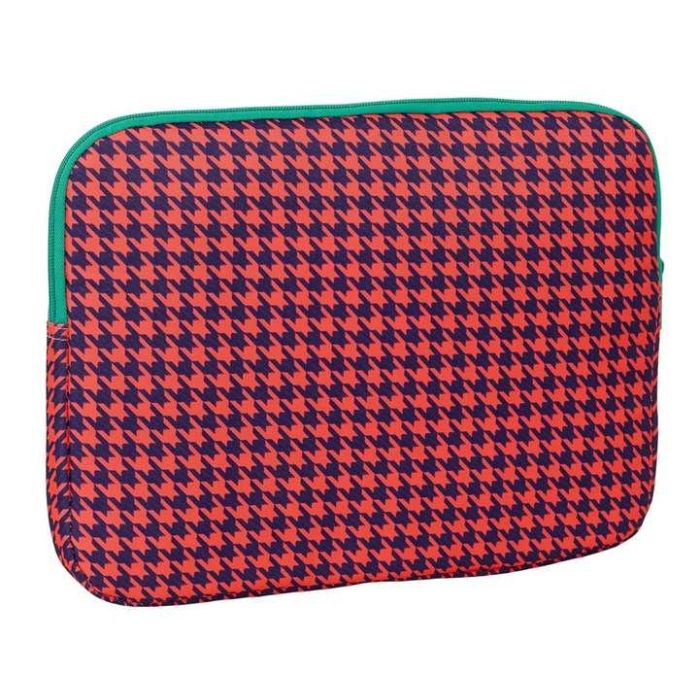 Funda para Portátil Nait Nait Pata de gallo coral Coral 34 x 25 x 2 cm 1 Funda para Portátil Nait Nait Pata de gallo coral Coral 34 x 25 x 2 cm 1