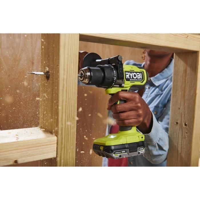 Ryobi Taladro de Impacto Sin Escobillas 18V 95 Nm con 2 Baterías - 500-2100 rpm - 7500-31500 cp/min 5 Ryobi Taladro de Impacto Sin Escobillas 18V 95 Nm con 2 Baterías - 500-2100 rpm - 7500-31500 cp/min 5