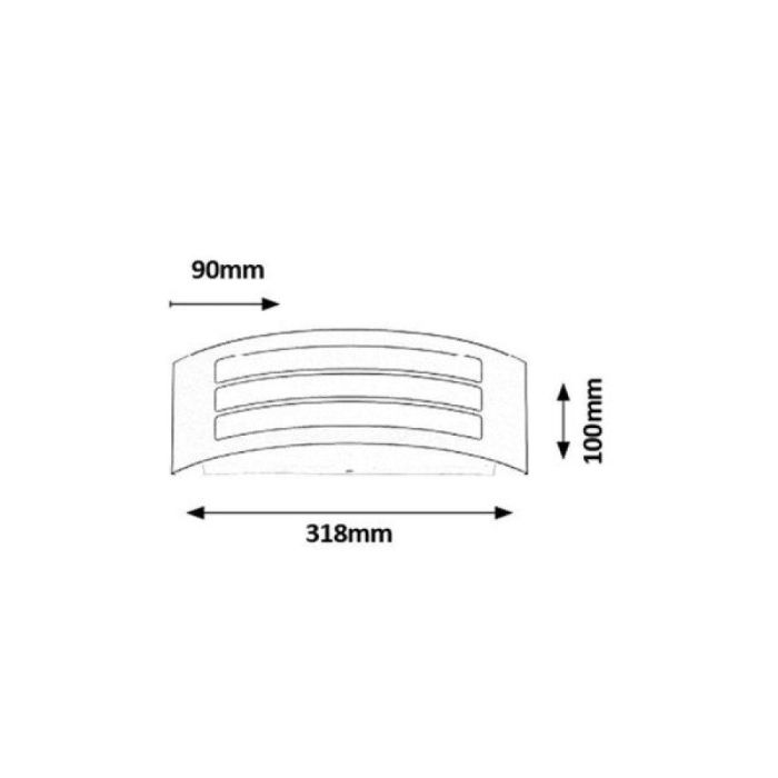 Aplique Exterior RABALUX "Roma" 1xE27 IP44 [RAB-8409] 10