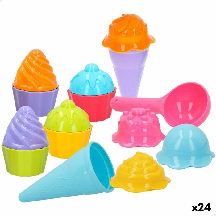 Set de Juguetes de Playa Colorbaby 15 Piezas Moldes Helado Cupcake (24 Unidades) Set de Juguetes de Playa Colorbaby 15 Piezas Moldes Helado Cupcake (24 Unidades)