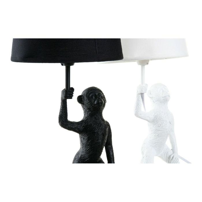 Lampara Sobremesa Colonial DKD Home Decor Blanco Negro 20 x 45 x 20 cm (2 Unidades) 2 Lampara Sobremesa Colonial DKD Home Decor Blanco Negro 20 x 45 x 20 cm (2 Unidades) 2