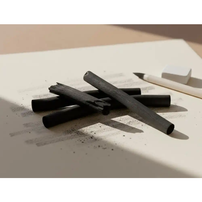 Liderpapel Carboncillo Redondo para Dibujo Caja de 12 Unidades Diámetros Surtidos 4