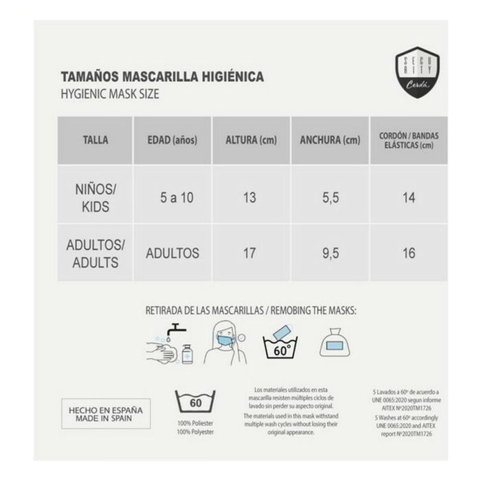 Mascarilla Higiénica Frozen Infantil Gris 1 Mascarilla Higiénica Frozen Infantil Gris 1