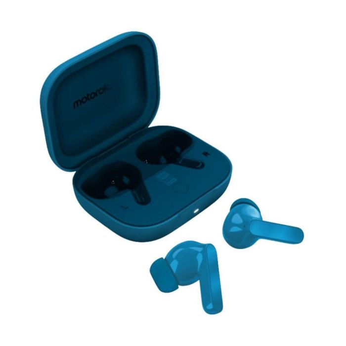 Motorola Moto Buds Bass Auriculares True Wireless Stereo (TWS) Bluetooth con Cancelación de Ruido Activa, Llamadas/Música, Azul 4