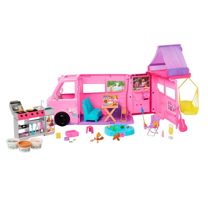 Mattel Supercaravana Barbie 2025: Aventuras con 7 zonas de juego, más de 6 accesorios. Edad mínima 3 años. 88x37.3x52.4 cm Mattel Supercaravana Barbie 2025: Aventuras con 7 zonas de juego, más de 6 accesorios. Edad mínima 3 años. 88x37.3x52.4 cm