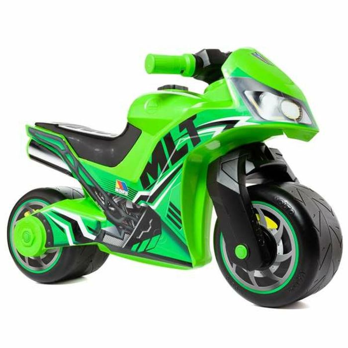 Molto Correpasitos Moto Premium Verde para Niños de 2+ Años, Plástico Resistente. 40,5x27,2x28,5 cm.