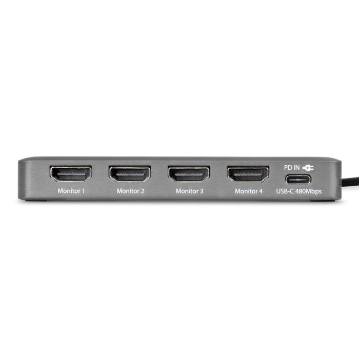 Cable USB Startech QUAD-USB-HDMI-ADAPT Gris 2