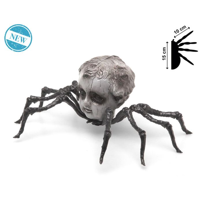 Decoración para Halloween 20 x 15 x 11 cm Negro Araña 1
