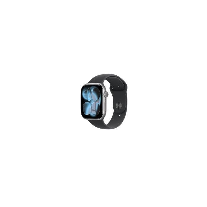 Apple Watch Series 11 GPS 46mm Space Grey Aluminium Case with Black Sport Band S/M MEV04WF/A