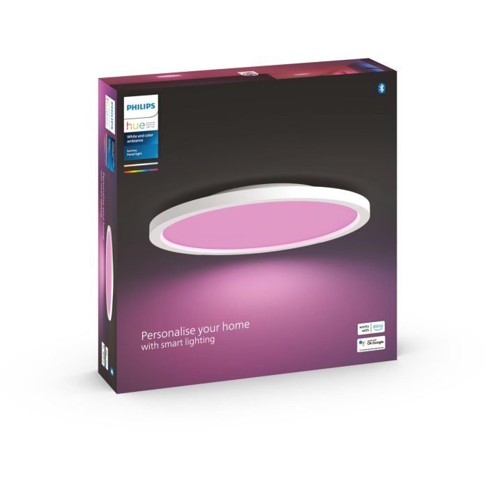 Philips Hue White & Color Ambiance Surimu Panel rund Weiß 2