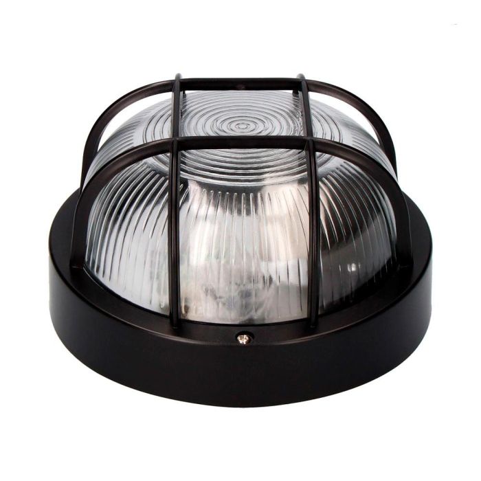Aplique redondo negro 1xe27 40 W ø18,5x10,4cm modelo tarragona. ip54 1 Aplique redondo negro 1xe27 40 W ø18,5x10,4cm modelo tarragona. ip54 1