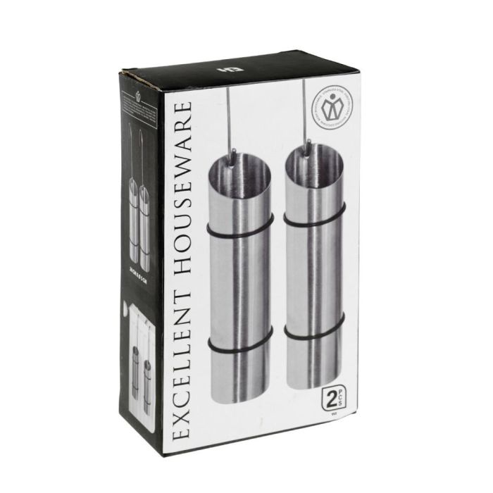 Excellent Houseware Conjunto de 2 Humidificadores Inoxidables Acero Inoxidable Ø 5 x 20 cm 1 Excellent Houseware Conjunto de 2 Humidificadores Inoxidables Acero Inoxidable Ø 5 x 20 cm 1