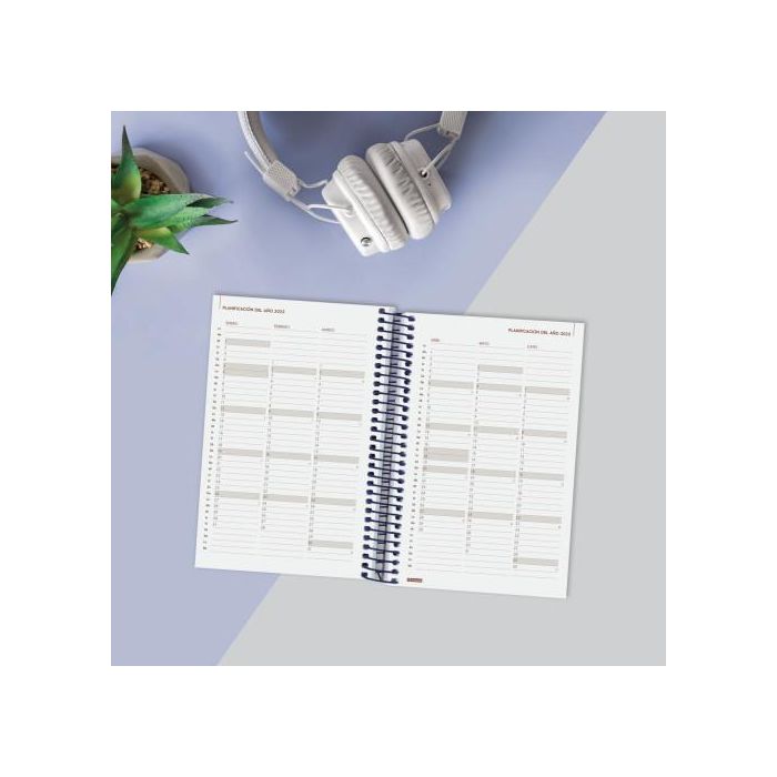 Agenda Finocam YEAR Azul 11,7 x 18,1 cm 2025 2