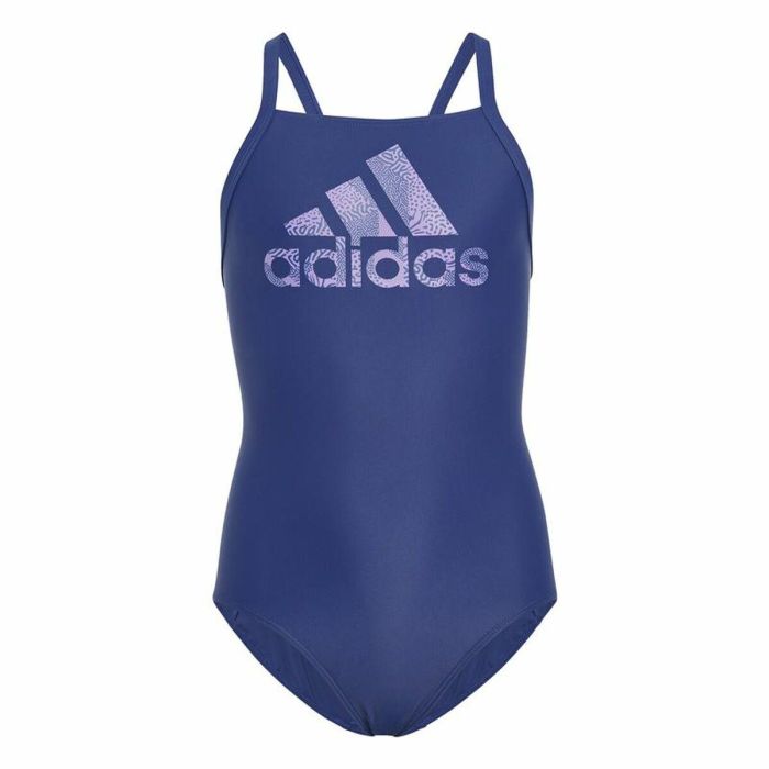 Bañador Niña Adidas Big Logo Azul 5-6 Años 0 Bañador Niña Adidas Big Logo Azul 5-6 Años 0