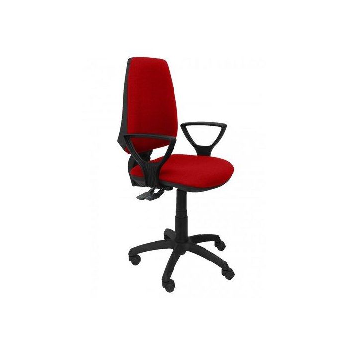 Silla Piqueras Y Crespo Elche S Brazos Fijos Mecanismo Sincro De Doble Maneta Gran Confortabilidad Regulable En Altura Asiento Y Respaldo Tapizado Bali Rojo