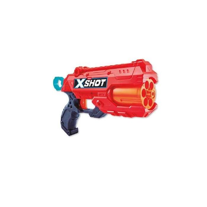 X-Shot Pistola de Juguete Reflex 6, Lanzador Blaster de Acción. Incluye 12 Dardos. Ideal para Jugar Individualmente. Edad Recomendada 8 Años.