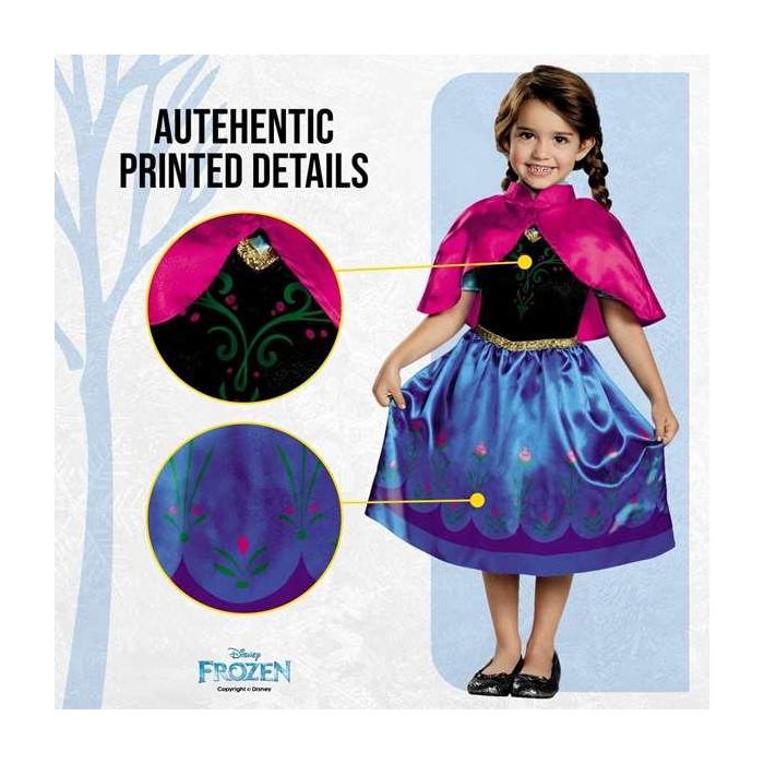 Disfraz disney frozen anna de viaje classic t. 3-4 años 8 Disfraz disney frozen anna de viaje classic t. 3-4 años 8