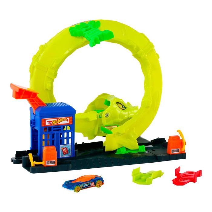 Hot Wheels Jbm63 City Ataque Espiral Serpiente | Conjunto de Juego con Lanzador y Vehículo Hot Wheels 1:64 Hot Wheels Jbm63 City Ataque Espiral Serpiente | Conjunto de Juego con Lanzador y Vehículo Hot Wheels 1:64