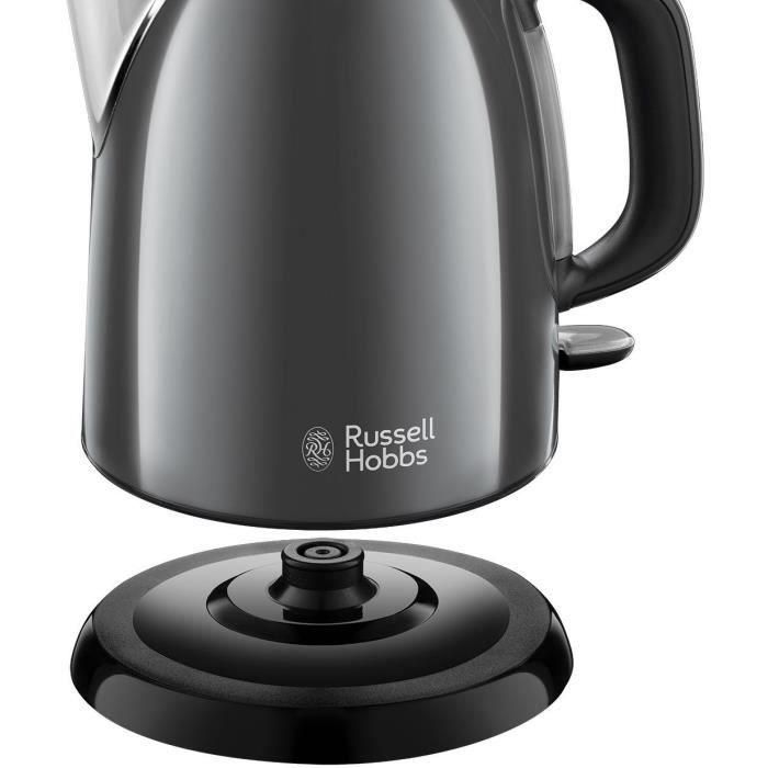Russell Hobbs 24993-70 Hervidor Mini Colours Plus+ Gris, 1 Litro, Ahorro de Energía, Diseño Compacto 1 Russell Hobbs 24993-70 Hervidor Mini Colours Plus+ Gris, 1 Litro, Ahorro de Energía, Diseño Compacto 1