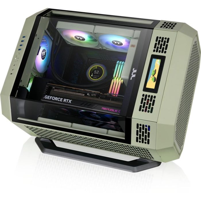 Thermaltake AC-076-ONENAN-A1 Kit de conversión de Torre a Rack para Midi Tower, Negro y Verde claro 5