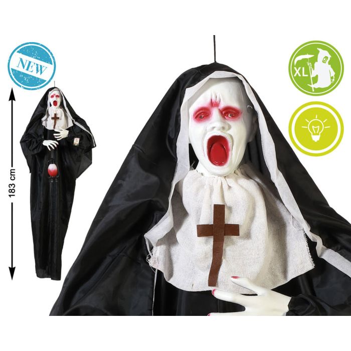 Decoración para Halloween 183 cm Monja 1 Decoración para Halloween 183 cm Monja 1
