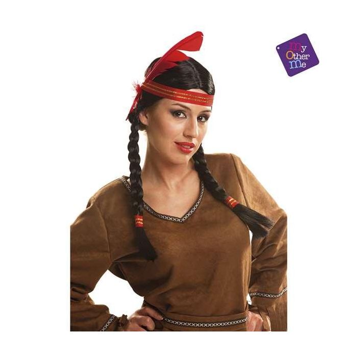 My Other Me Peluca india con trenzas, 170 gramos, Talla M, para niños a partir de 3 años 4 My Other Me Peluca india con trenzas, 170 gramos, Talla M, para niños a partir de 3 años 4