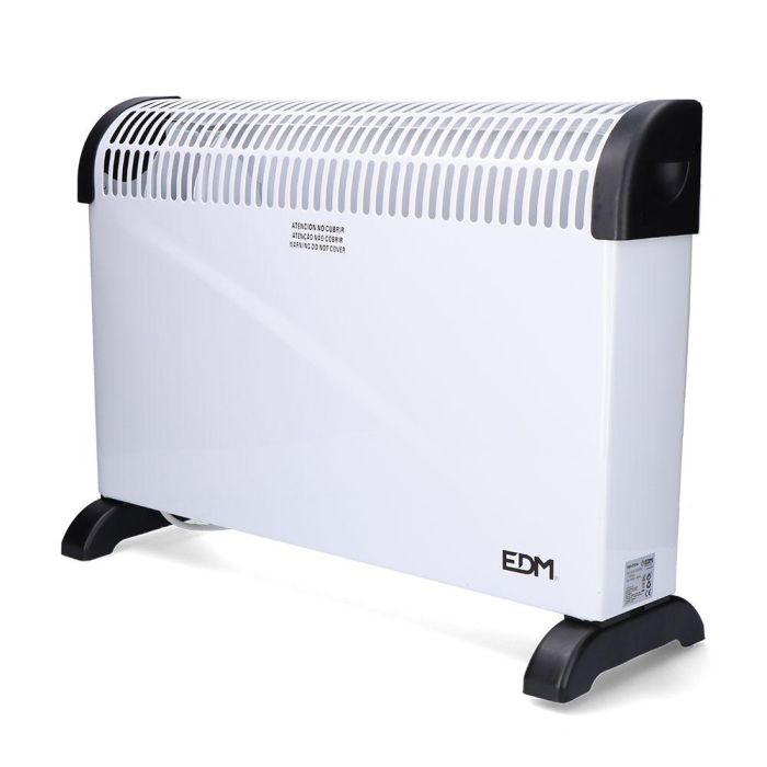 Edm Convector de aire modelo turbo 2000W 62.5x14x49cm Blanco 0 Edm Convector de aire modelo turbo 2000W 62.5x14x49cm Blanco 0