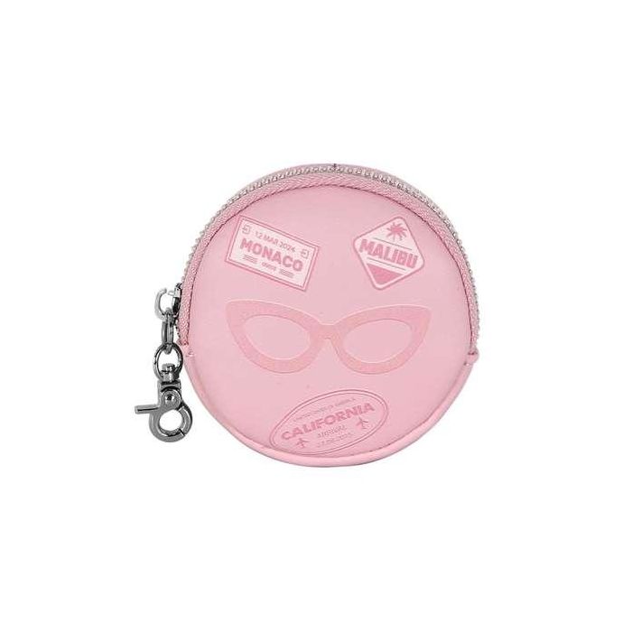 Karactermania Barbie Cookie Travel Monedero Redondo PVC Rosa 8,7x8,7x2,3 cm 2