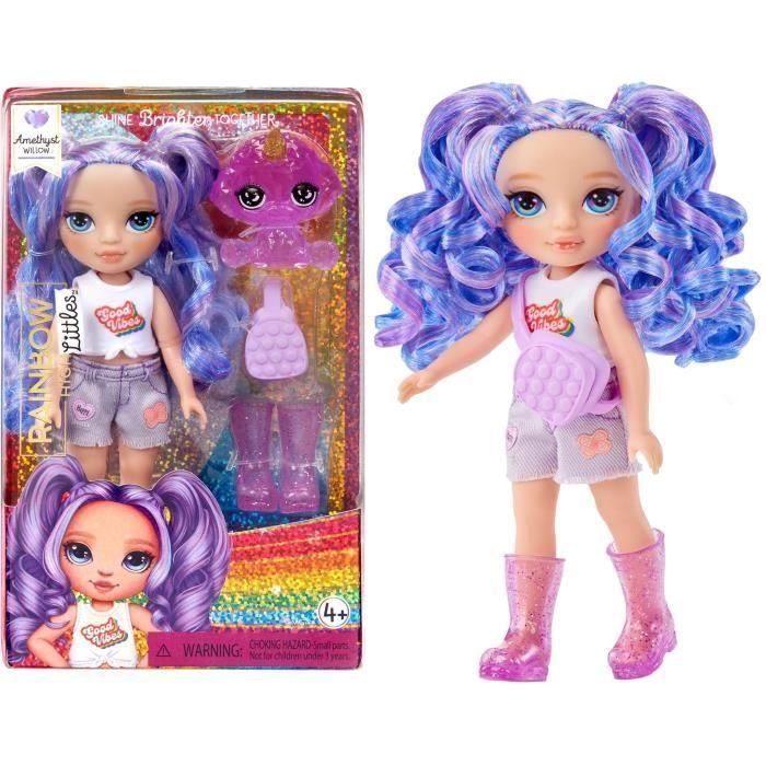 Rainbow High Littles - Muñeca 15cm + mascota - Morado - A partir de 4 años Rainbow High Littles - Muñeca 15cm + mascota - Morado - A partir de 4 años